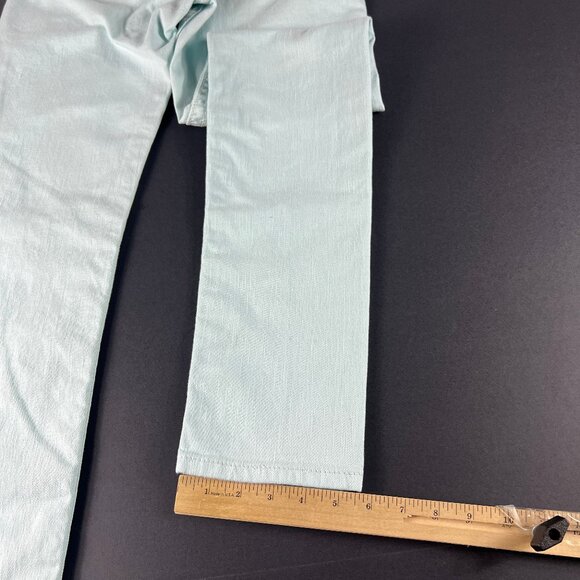 Miss Me Jeans Women's 31x31* Low Rise Skinny Icy Blue Embellished Denim Tag 29 - Picture 10 of 16